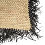 Die Raffia Kissenhülle Natur Schwarz 60x60cm 4