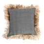 La federa Cotton Bonita naturale nero 60x60cm 0