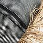 Der Cotton Bonita Kissenbezug Natur Schwarz 60x60cm 5