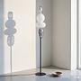 Drea floor lamp Glass Iron Black Grey 1