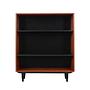 Libreria in teak marrone anni '70 0