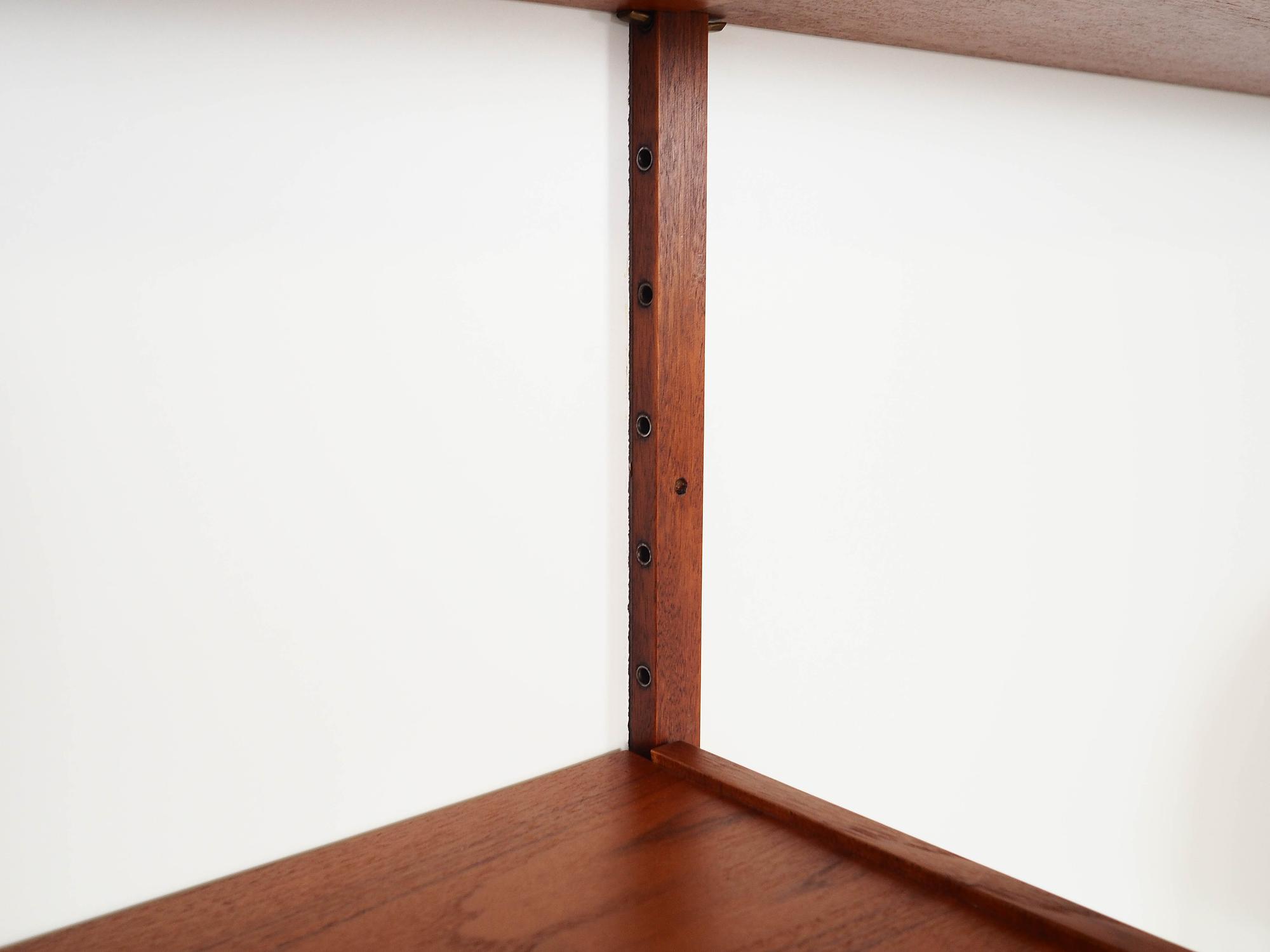 Teak shelf Brown 1960s 9