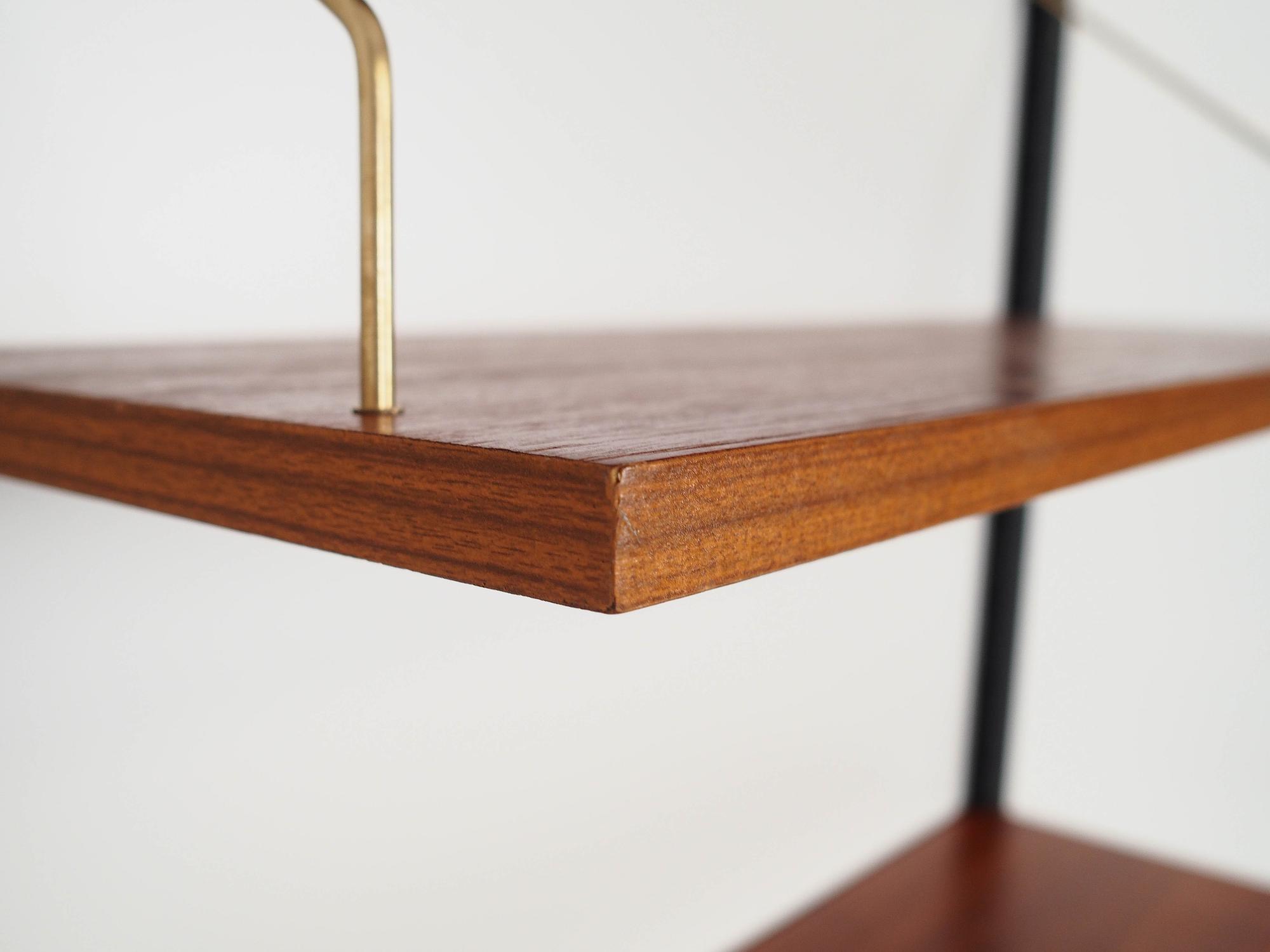 Teak shelf brown 1960s 8