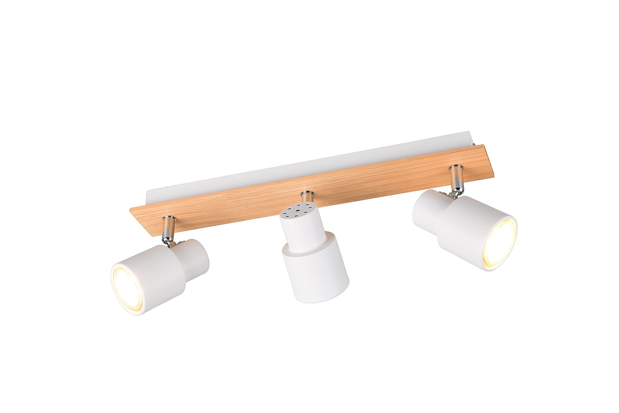 3-Light Pierre Ceiling Light Iron Solid Ash White 2