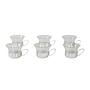 Glass tumblers set Transparent 1980s 0