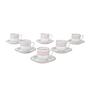Porcelain cup set White 1980s 0