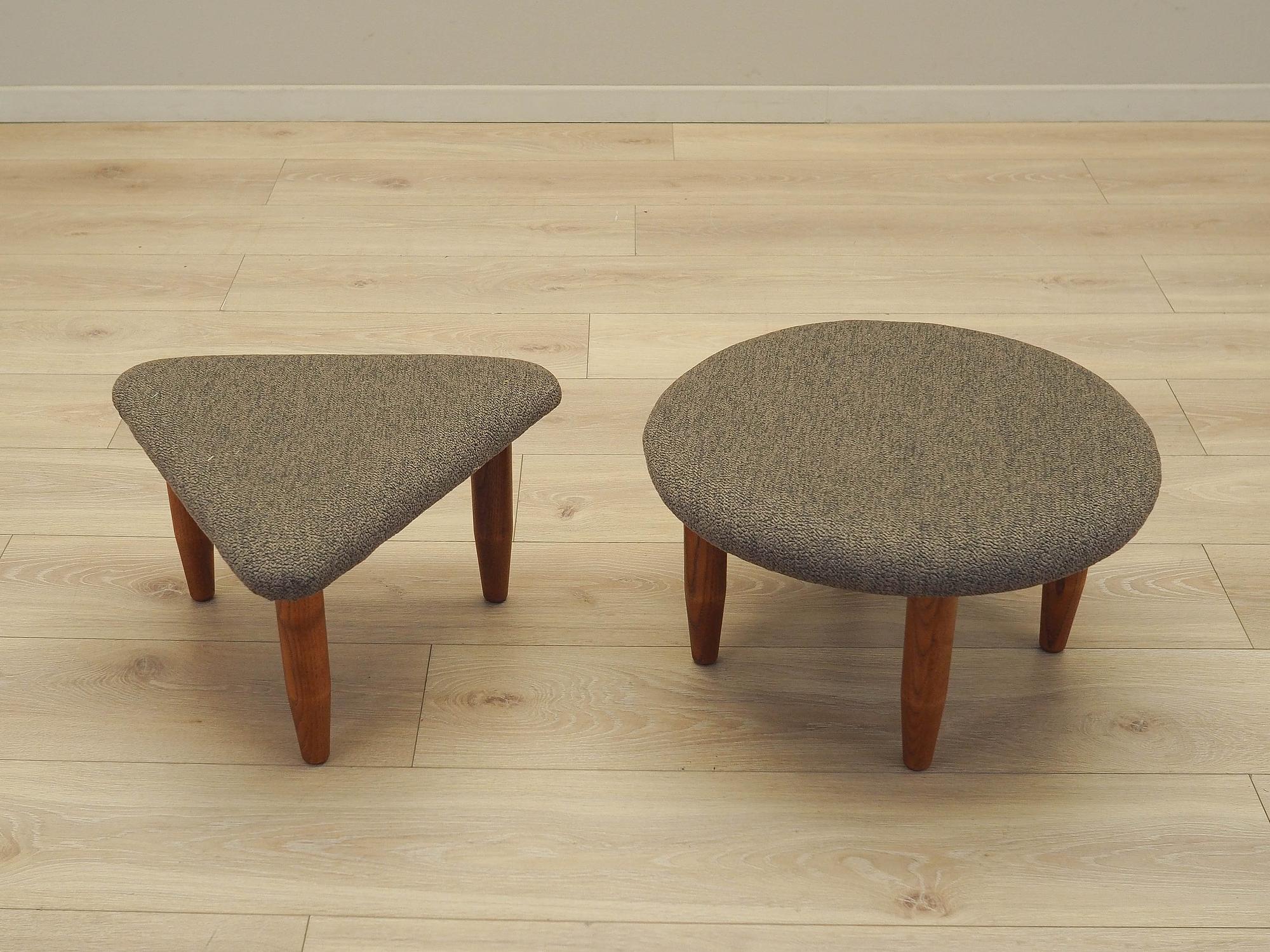 2-Teilig Hocker-Set Braun 1990er Jahre 2