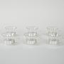 Glass tumblers set Transparent 1980s 2