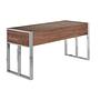 Walnut and chrome-plated steel desk 3135 6