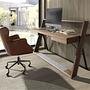Walnut and black steel desk 3216 2