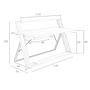 Walnut and black steel desk 3216 7