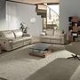 Grey taupe leather swivel armchair 5090 3