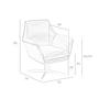 Cognac brown leather swivel armchair 5093 7