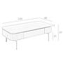 Coffee table 2108 Brown Gold 8