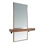 Rectangular walnut wall mirror 3235 0