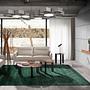 Rectangular walnut wall mirror 3235 3
