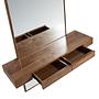 Rectangular walnut wall mirror 3235 4