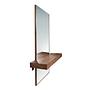 Rectangular walnut wall mirror 3235 5