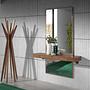 Rectangular walnut wall mirror 3235 2