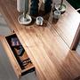Rectangular walnut wall mirror 3235 7