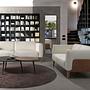 White leather 2-seater sofa 6118 5