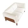 White leather 2-seater sofa 6118 6