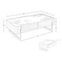 Coffee table 2131 Porcelain marble Brown 7