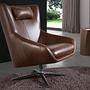 Sessel 5089 Drehbar Leder Cognacbraun 0