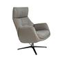 Sessel 5092 Drehbar Leder Grau 1