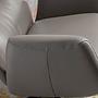 Armchair 5092 Swivel Leather Grey 4