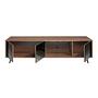 TV Lowboard 3223 Glass Brown Black 5