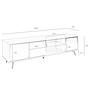 TV Lowboard 3223 Glass Brown Black 6