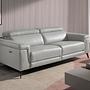 Sofa 3-Seater 6108 with Relax System Leather Grey 0