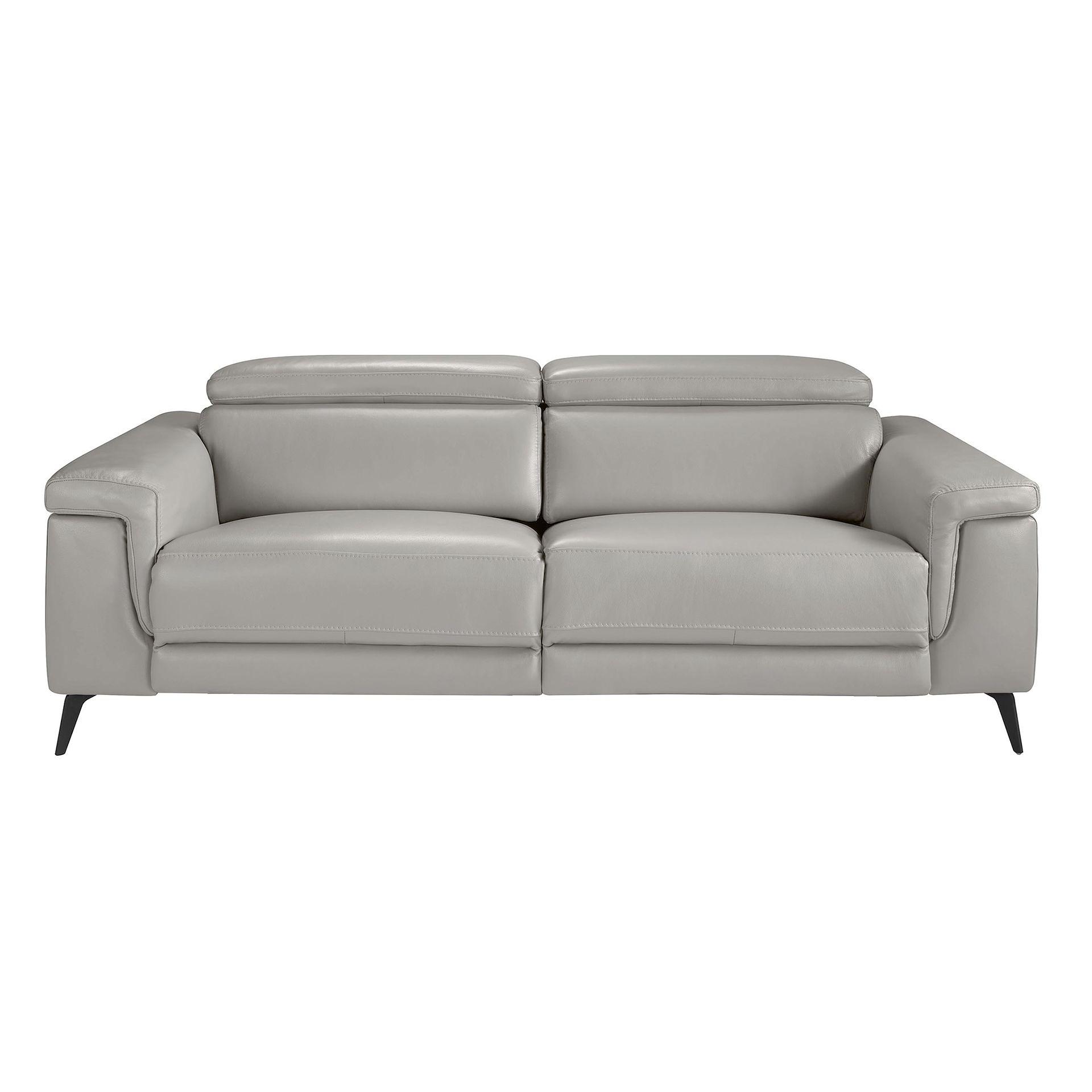 Sofa 3-Sitzer 6108 mit Relaxsystem Leder Grau 2