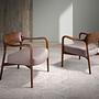 Chair 5082 Wood Faux Leather Taupe 0