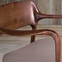 Chair 5082 Wood Faux Leather Taupe 4