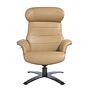 Sessel 5087 Drehbar Leder Sand 2