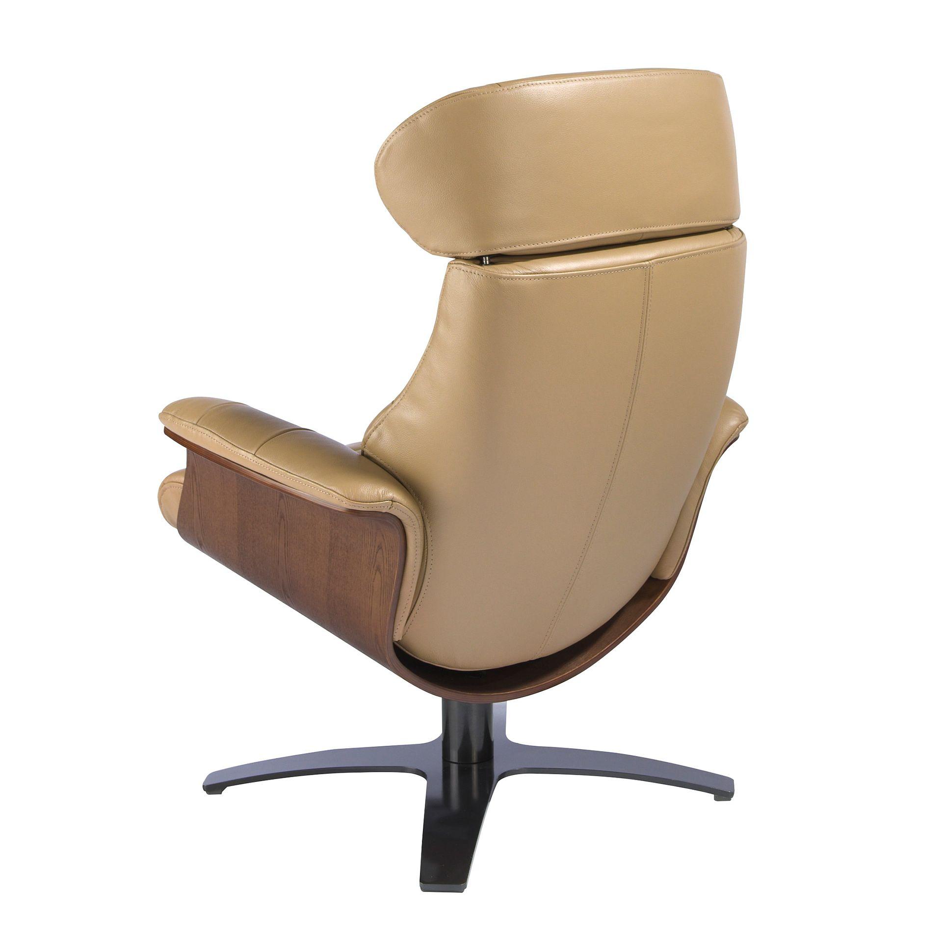Sessel 5087 Drehbar Leder Sand 7