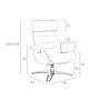 Sessel 5087 Drehbar Leder Sand 8