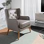 Chester Armchair 5085 Leather Dark Grey 0