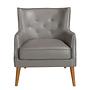 Chester Armchair 5085 Leather Dark Grey 2