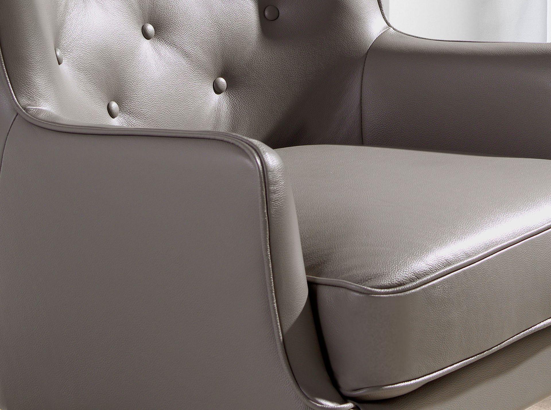 Chester Armchair 5085 Leather Dark Grey 4