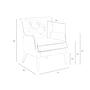 Chester Armchair 5085 Leather Dark Grey 7
