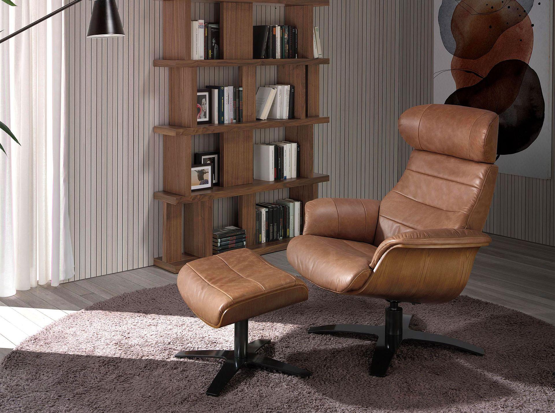 Ottoman 5084 Leder Braun 0