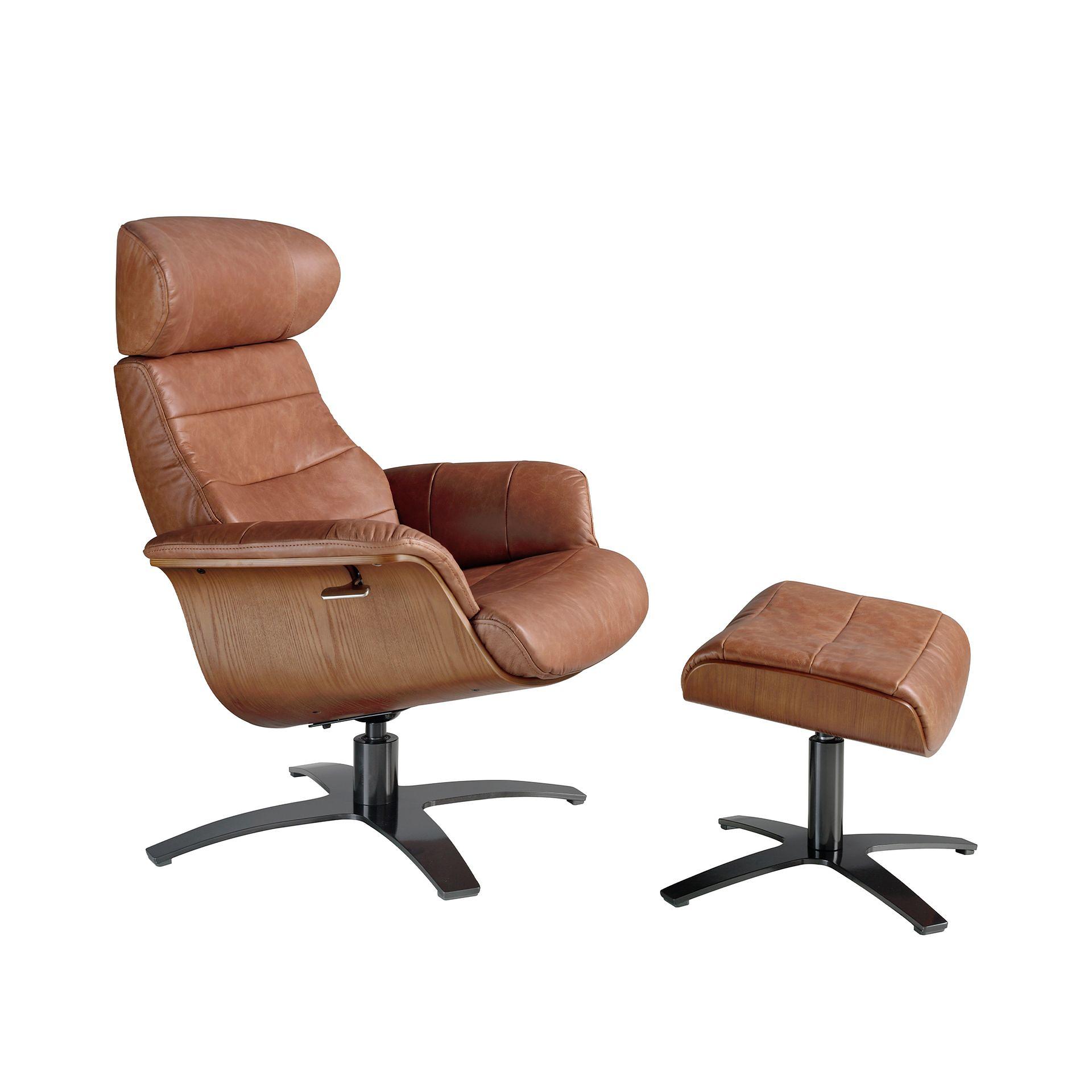 Ottoman 5084 Leder Braun 6