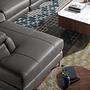 Sofa Recamiere Left 6112 with Relax System Grey Leather 4
