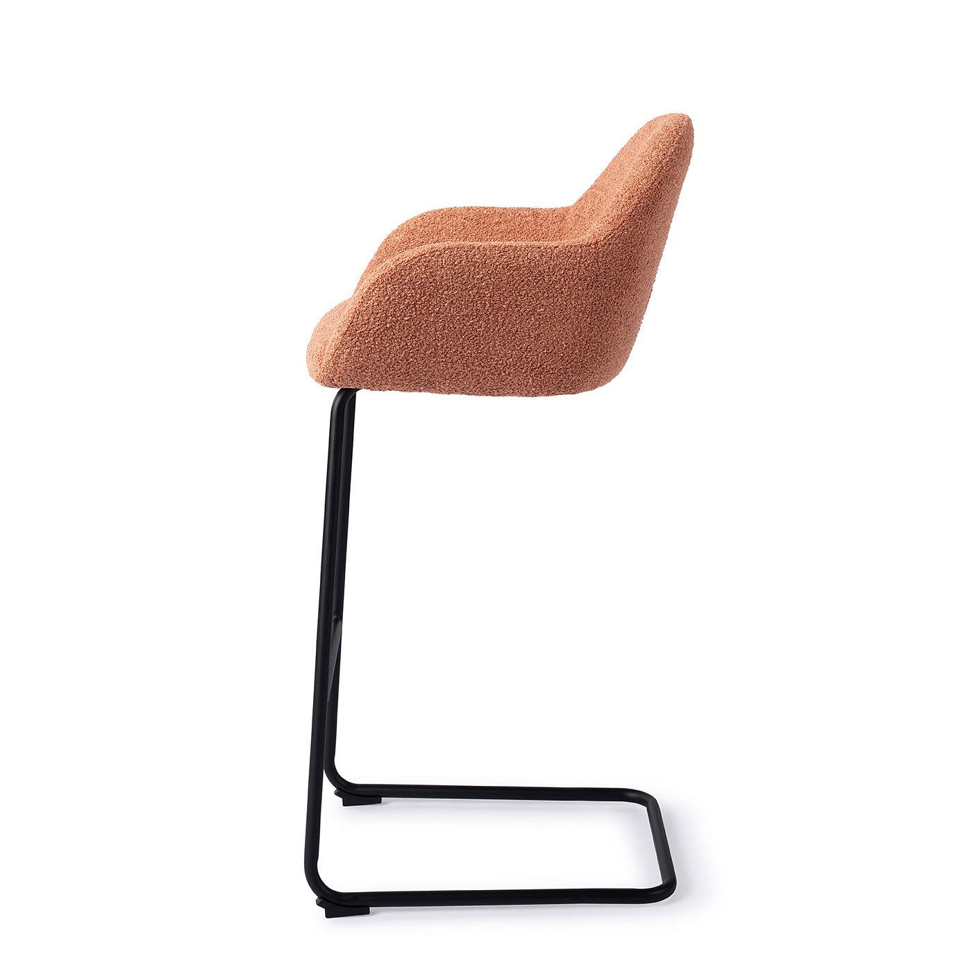 Kushi Barstool Amber Orange 1