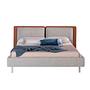 Double bed 7123 Faux leather Brown 2