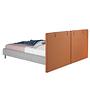Double bed 7123 Faux leather Brown 7
