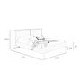 Double bed 7123 Faux leather Brown 8
